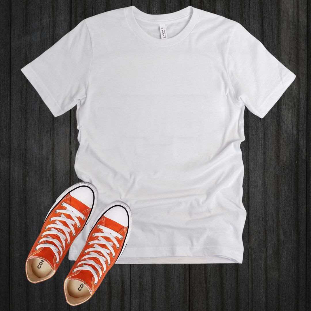 White T-shirt / Converse Mockup Template