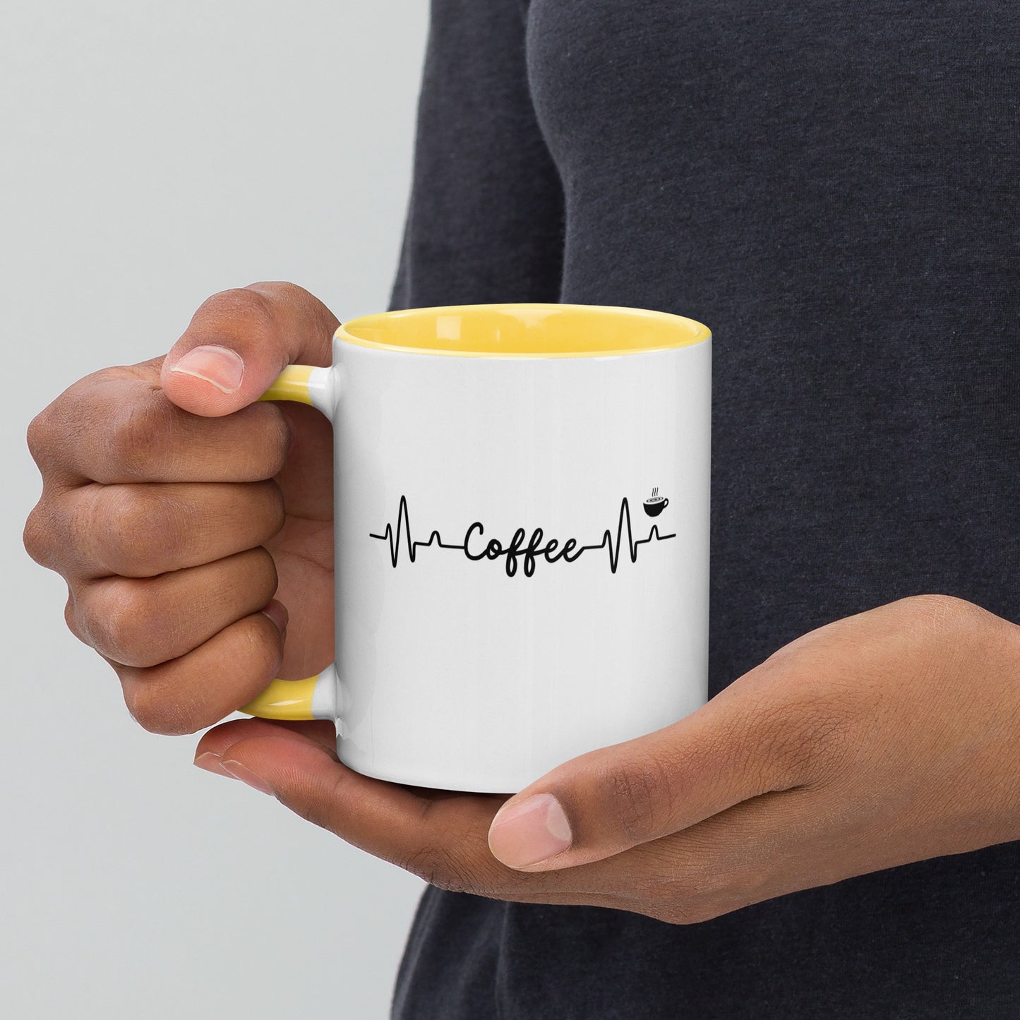 Coffee Heartbeat Mug with Color