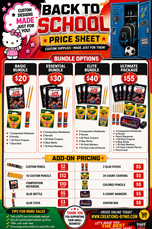 Custom Back-to-School Supply Bundles