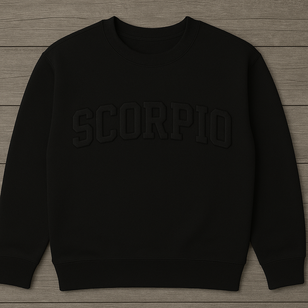 Zodiac Puff Vinyl Sweatshirt/Hoodie