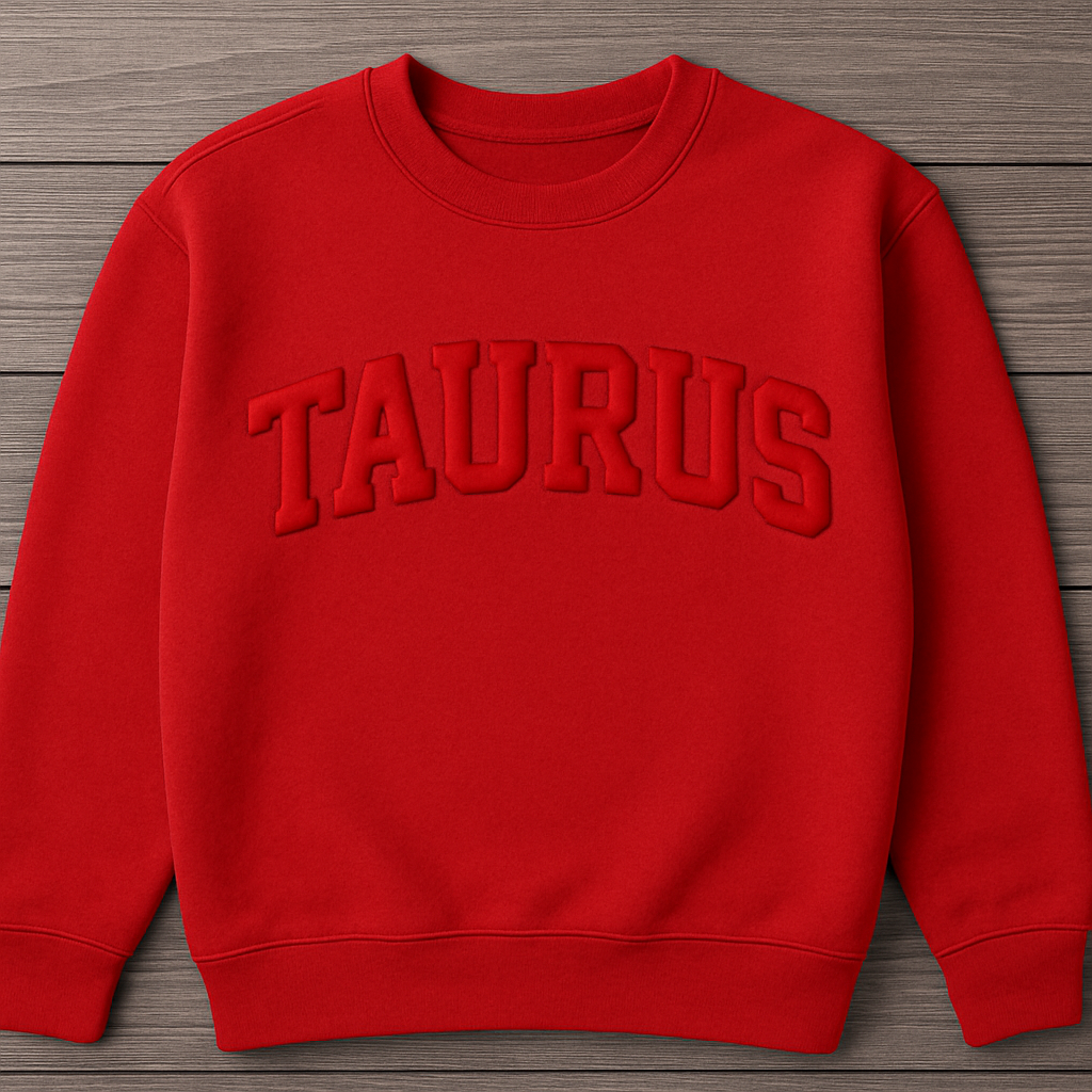 Zodiac Puff Vinyl Sweatshirt/Hoodie