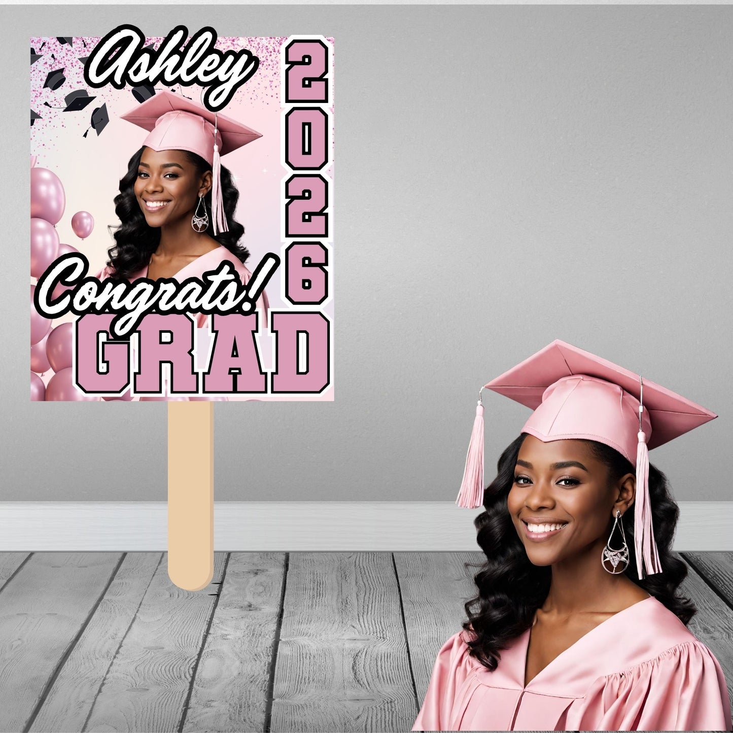 Custom Graduation Fans | Class of 2026 Personalized Grad Fans