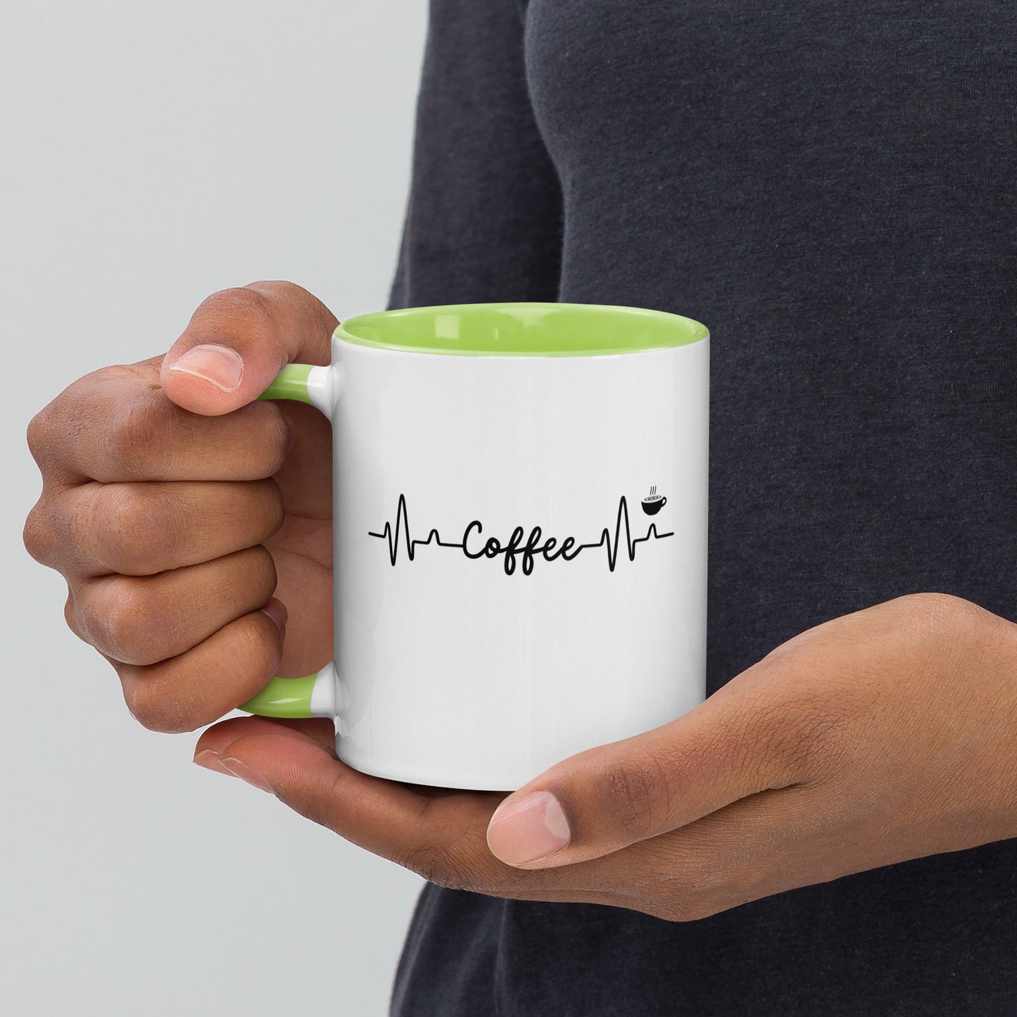 Coffee Heartbeat Mug with Color