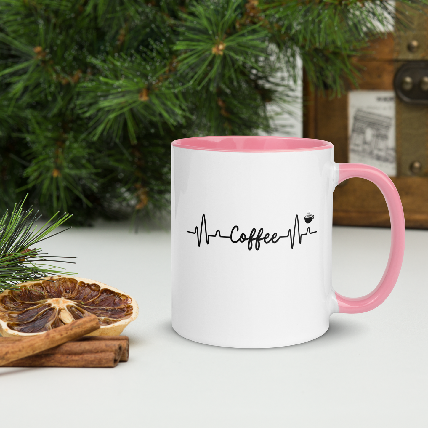 Coffee Heartbeat Mug with Color