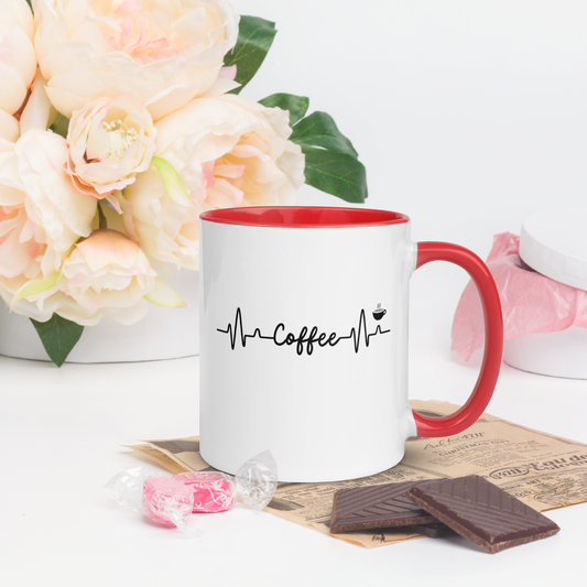 Coffee Heartbeat Mug with Color